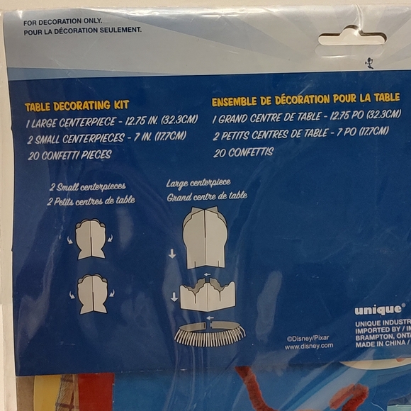 Toy Story 4 Table Decorating Kit 3 Centerpieces 20pc Confetti Party Decor Set - Picture 4 of 4